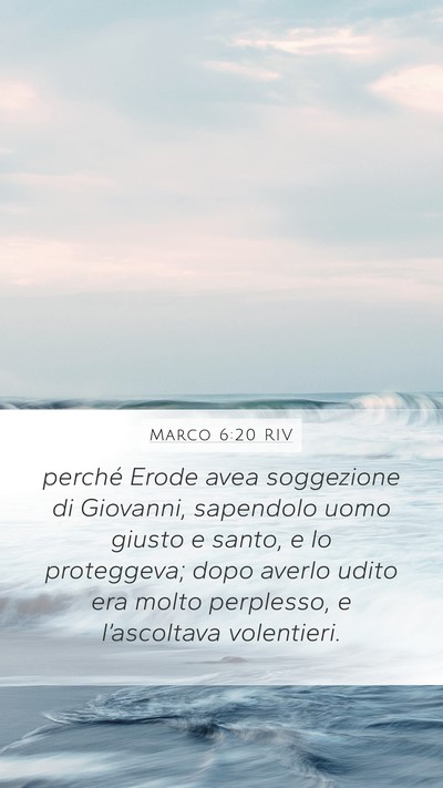 Marco 6:20 RIV Bible Verse Image
