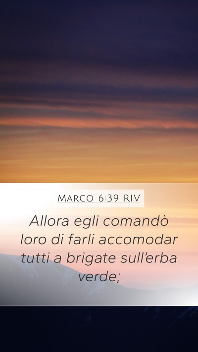 Marco 6:39 RIV Bible Verse Image