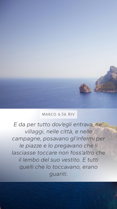 Marco 6:56 RIV Bible Verse Image
