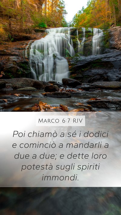 Marco 6:7 RIV Bible Verse Image