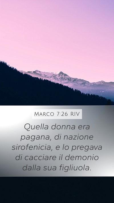 Marco 7:26 RIV Bible Verse Image