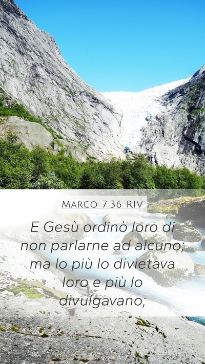Marco 7:36 RIV Bible Verse Image