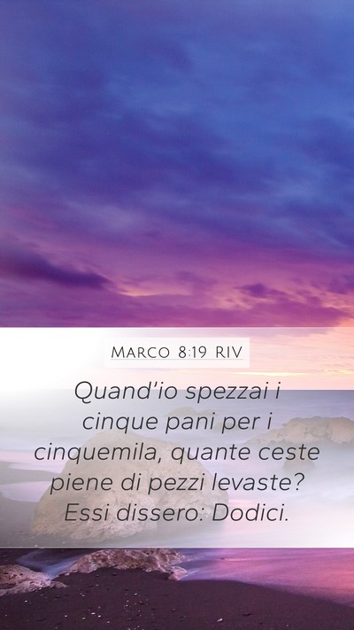 Marco 8:19 RIV Bible Verse Image