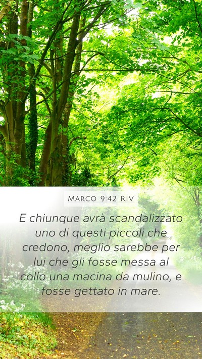 Marco 9:42 RIV Bible Verse Image