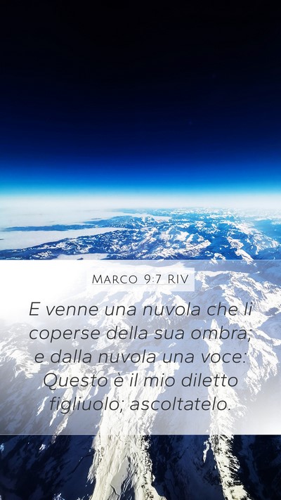 Marco 9:7 RIV Bible Verse Image
