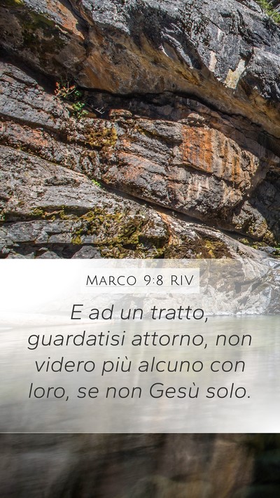 Marco 9:8 RIV Mobile Phone Wallpaper - E ad un tratto, guardatisi attorno, non videro - Mobile Bible Verse Wallpaper