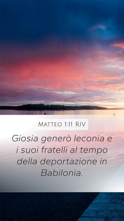 Matteo 1:11 RIV Bible Verse Image