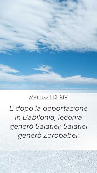 Matteo 1:12 RIV Bible Verse Image
