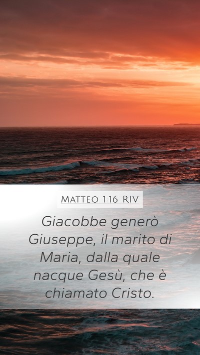 Matteo 1:16 RIV Bible Verse Image