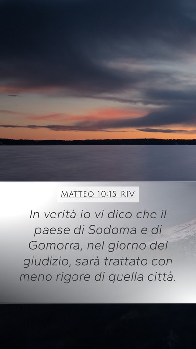 Matteo 10:15 RIV Bible Verse Image