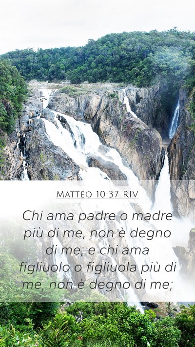Matteo 10:37 RIV Bible Verse Image