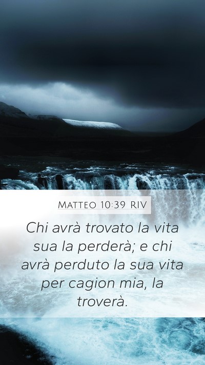 Matteo 10:39 RIV Bible Verse Image