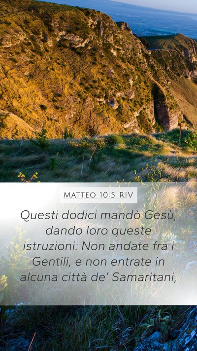 Matteo 10:5 RIV Bible Verse Image
