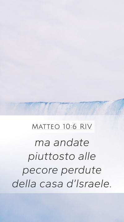 Matteo 10:6 RIV Bible Verse Image