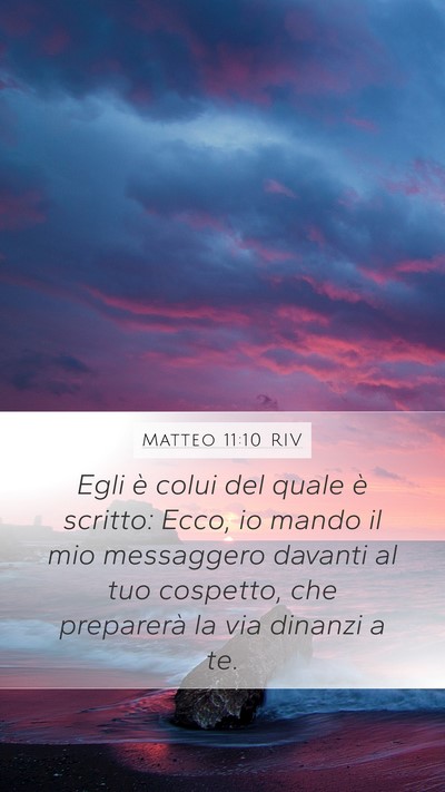 Matteo 11:10 RIV Bible Verse Image