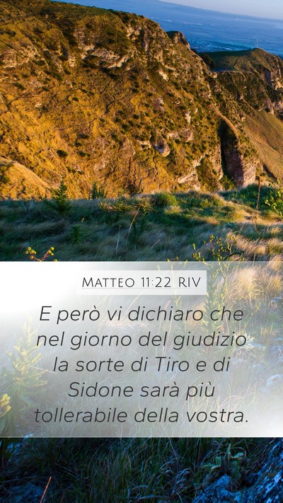 Matteo 11:22 RIV Bible Verse Image