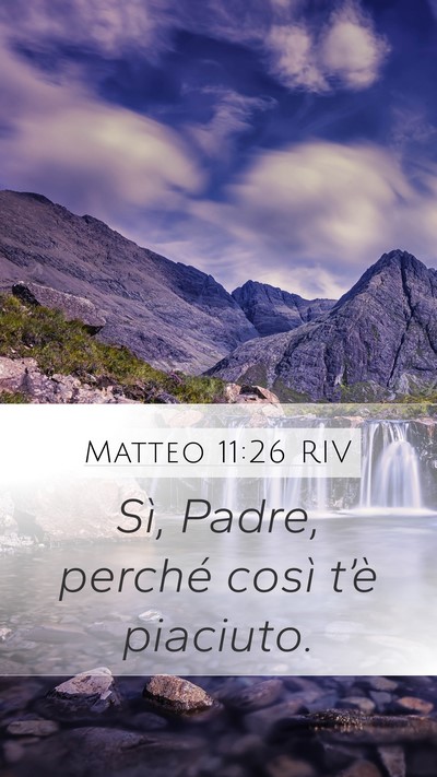 Matteo 11:26 RIV Bible Verse Image