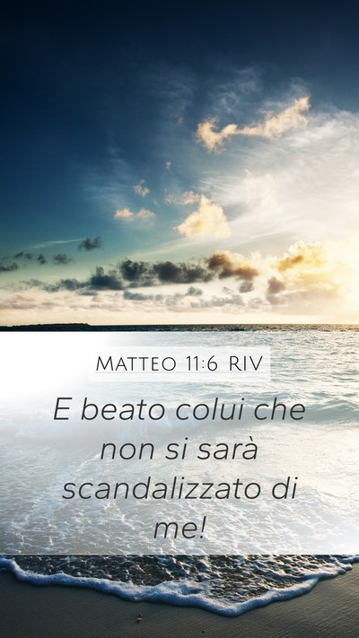 Matteo 11:6 RIV Bible Verse Image