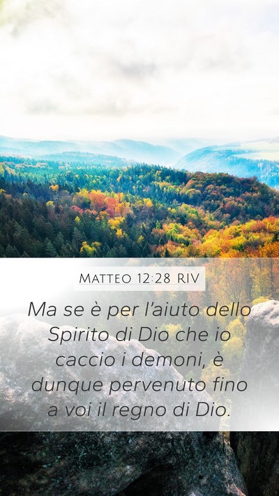 Matteo 12:28 RIV Bible Verse Image