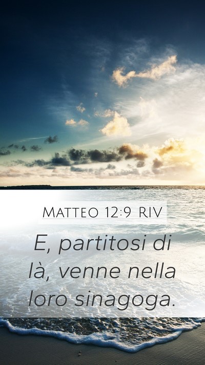 Matteo 12:9 RIV Bible Verse Image
