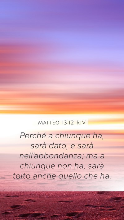 Matteo 13:12 RIV Bible Verse Image