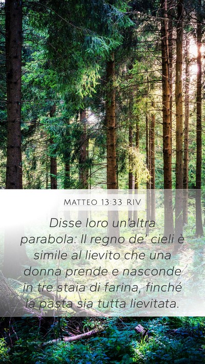 Matteo 13:33 RIV Bible Verse Image