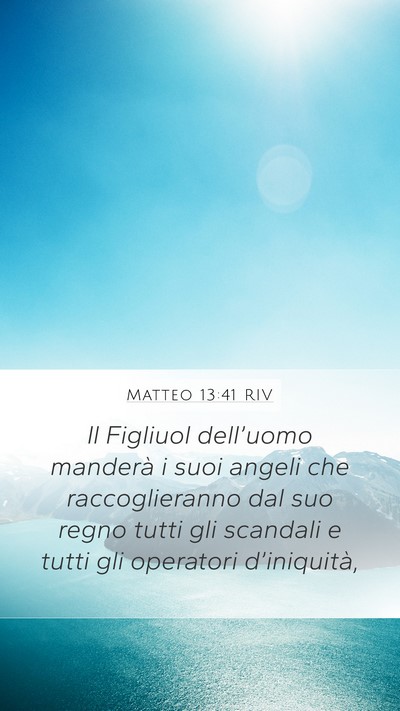 Matteo 13:41 RIV Bible Verse Image