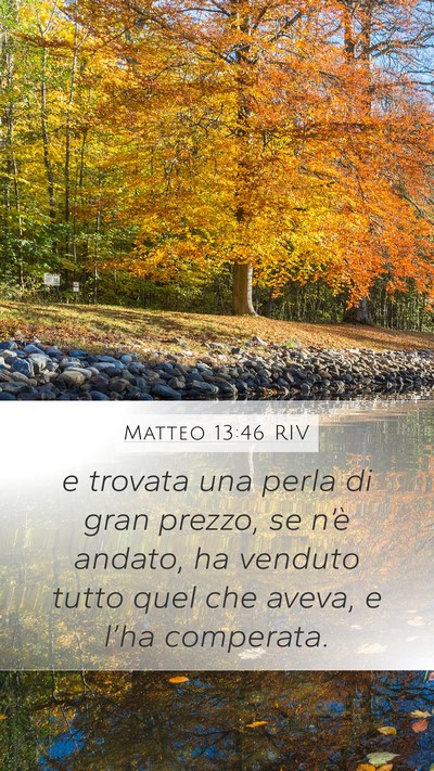 Matteo 13:46 RIV Bible Verse Image