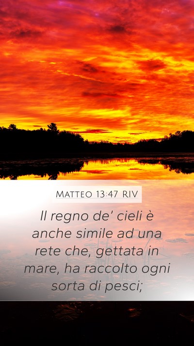 Matteo 13:47 RIV Bible Verse Image