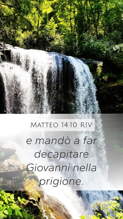 Matteo 14:10 RIV Bible Verse Image