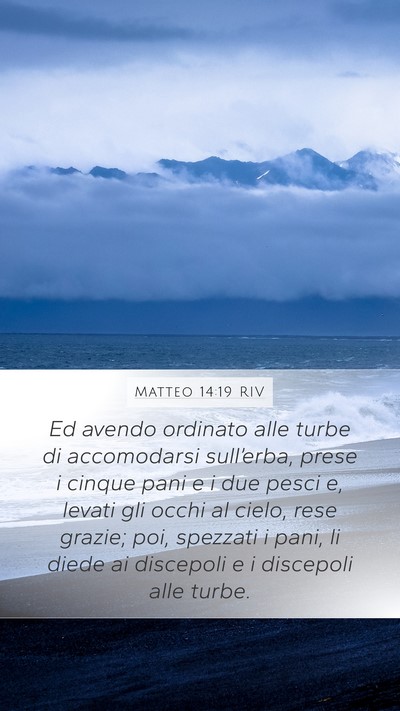 Matteo 14:19 RIV Bible Verse Image