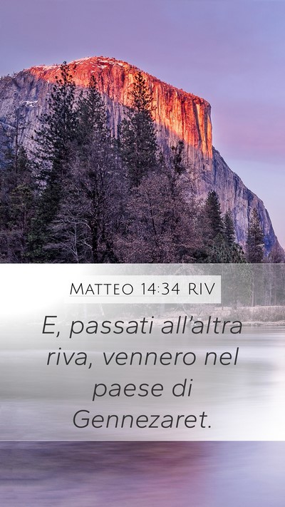 Matteo 14:34 RIV Bible Verse Image