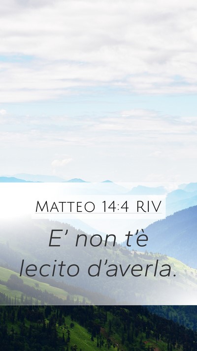 Matteo 14:4 RIV Bible Verse Image