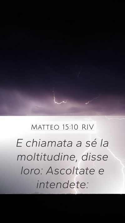 Matteo 15:10 RIV Bible Verse Image