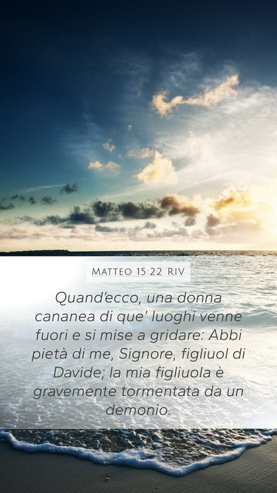 Matteo 15:22 RIV Bible Verse Image