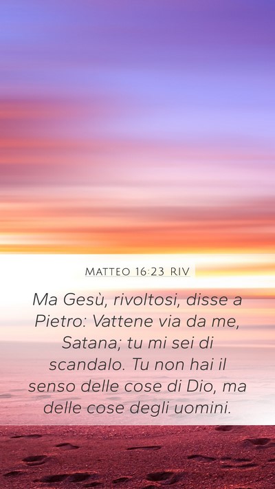 Matteo 16:23 RIV Bible Verse Image