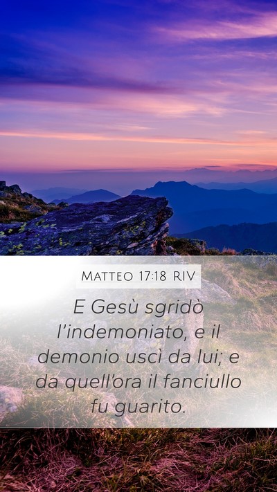 Matteo 17:18 RIV Bible Verse Image