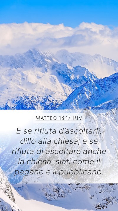 Matteo 18:17 RIV Bible Verse Image