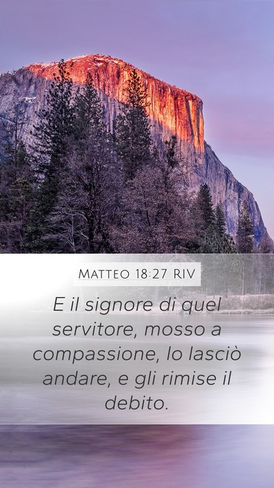 Matteo 18:27 RIV Bible Verse Image