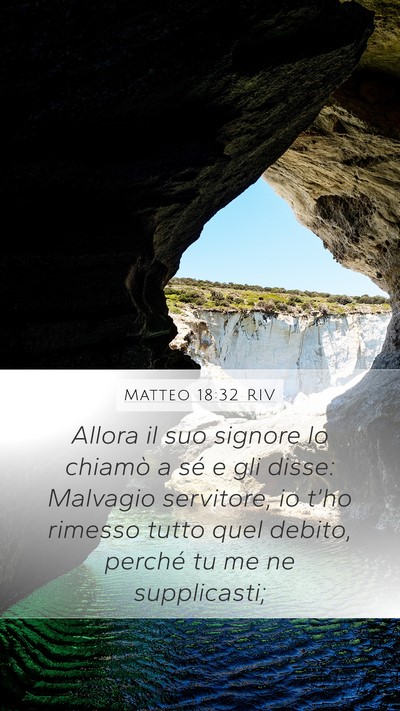 Matteo 18:32 RIV Bible Verse Image