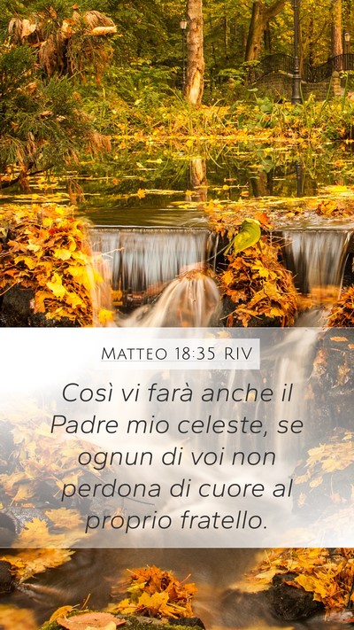 Matteo 18:35 RIV Bible Verse Image