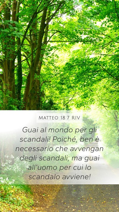 Matteo 18:7 RIV Bible Verse Image