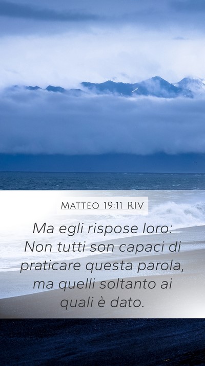 Matteo 19:11 RIV Bible Verse Image