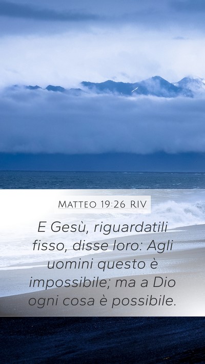 Matteo 19:26 RIV Bible Verse Image