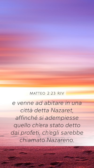 Matteo 2:23 RIV Bible Verse Image