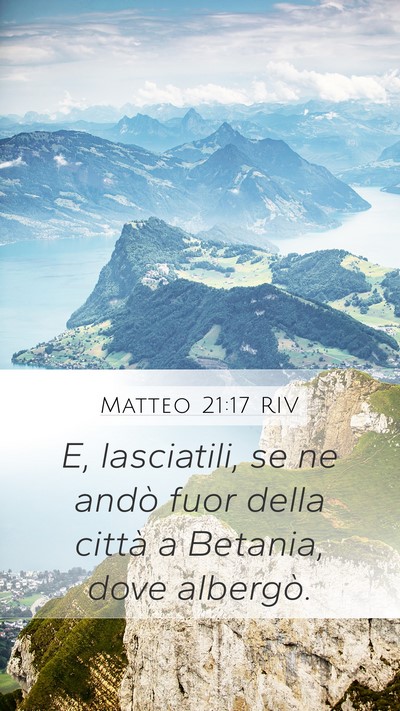 Matteo 21:17 RIV Bible Verse Image
