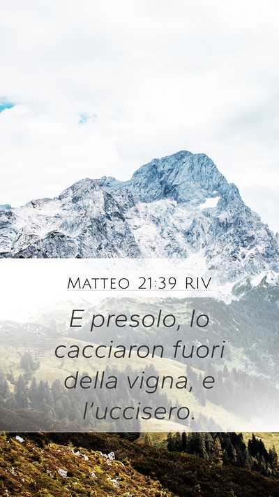 Matteo 21:39 RIV Mobile Phone Wallpaper - E presolo, lo cacciaron fuori della vigna, e - Mobile Bible Verse Wallpaper