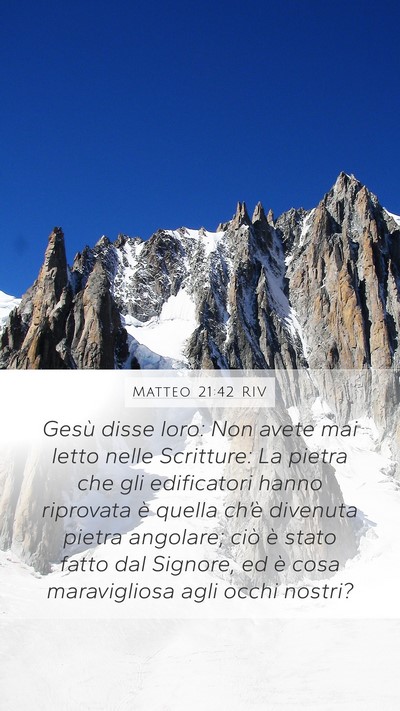 Matteo 21:42 RIV Bible Verse Image