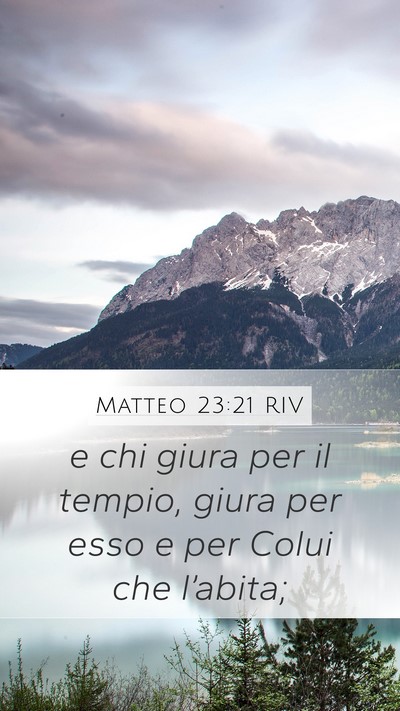Matteo 23:21 RIV Bible Verse Image