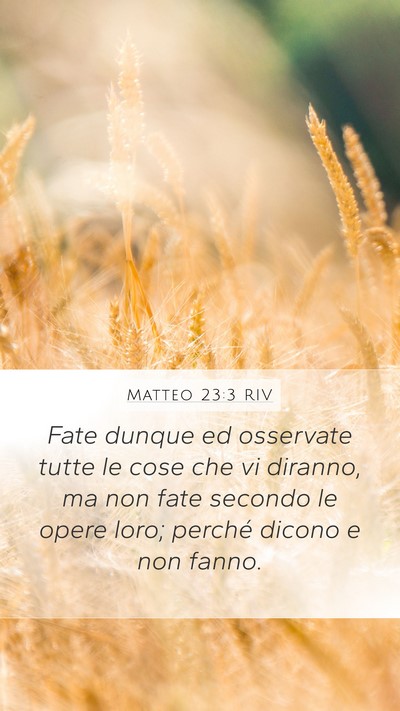 Matteo 23:3 RIV Bible Verse Image